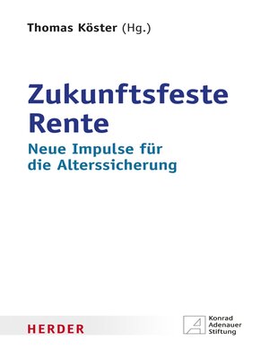 cover image of Zukunftsfeste Rente